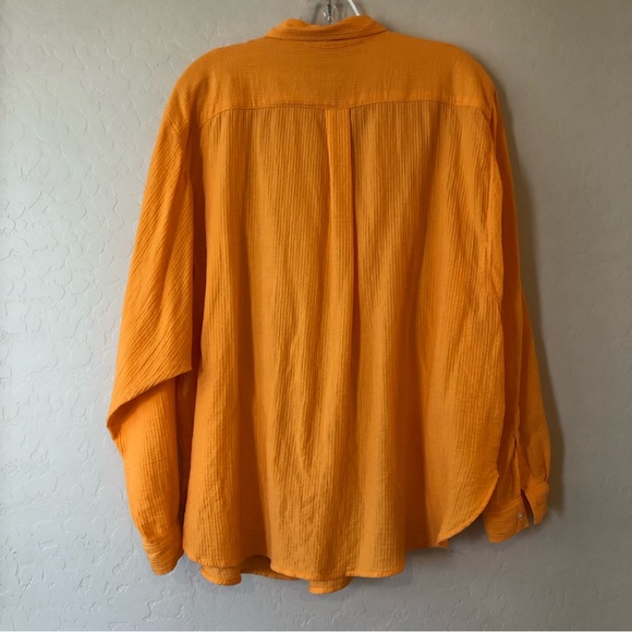 LOFT Dolman sleeve relaxed button down Size XL - Picture 5 of 9
